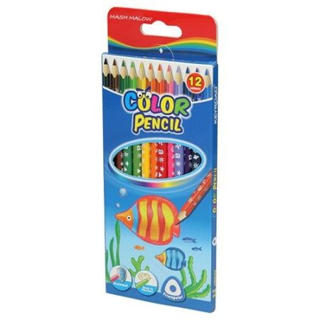 12 Crayons de couleurs MASH MALOW