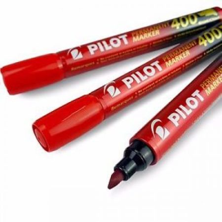 Marqueur permanent 400 Plat Rouge